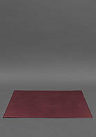 Накладка на стол руководителя - Кожаный бювар 1.0 Бордовый BlankNote DL, код: 8132405