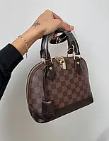 Женская вместительная сумочка луи витон коричневая Louis Vuitton Alma Brown сумка для ношения в руке