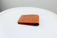 Чоловічий гаманець-біфолд із натуральної шкіри Crazy Horse (світло коричневий)