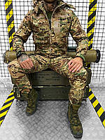 Комплект Softshell армейская теплая форма мультикам, Камуфляжная тактическая военная одежда ВСУ