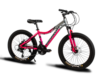 Велосипед "Colibry mini" на 24" колесах та розмір рами 15" Алюміній Рожевий
