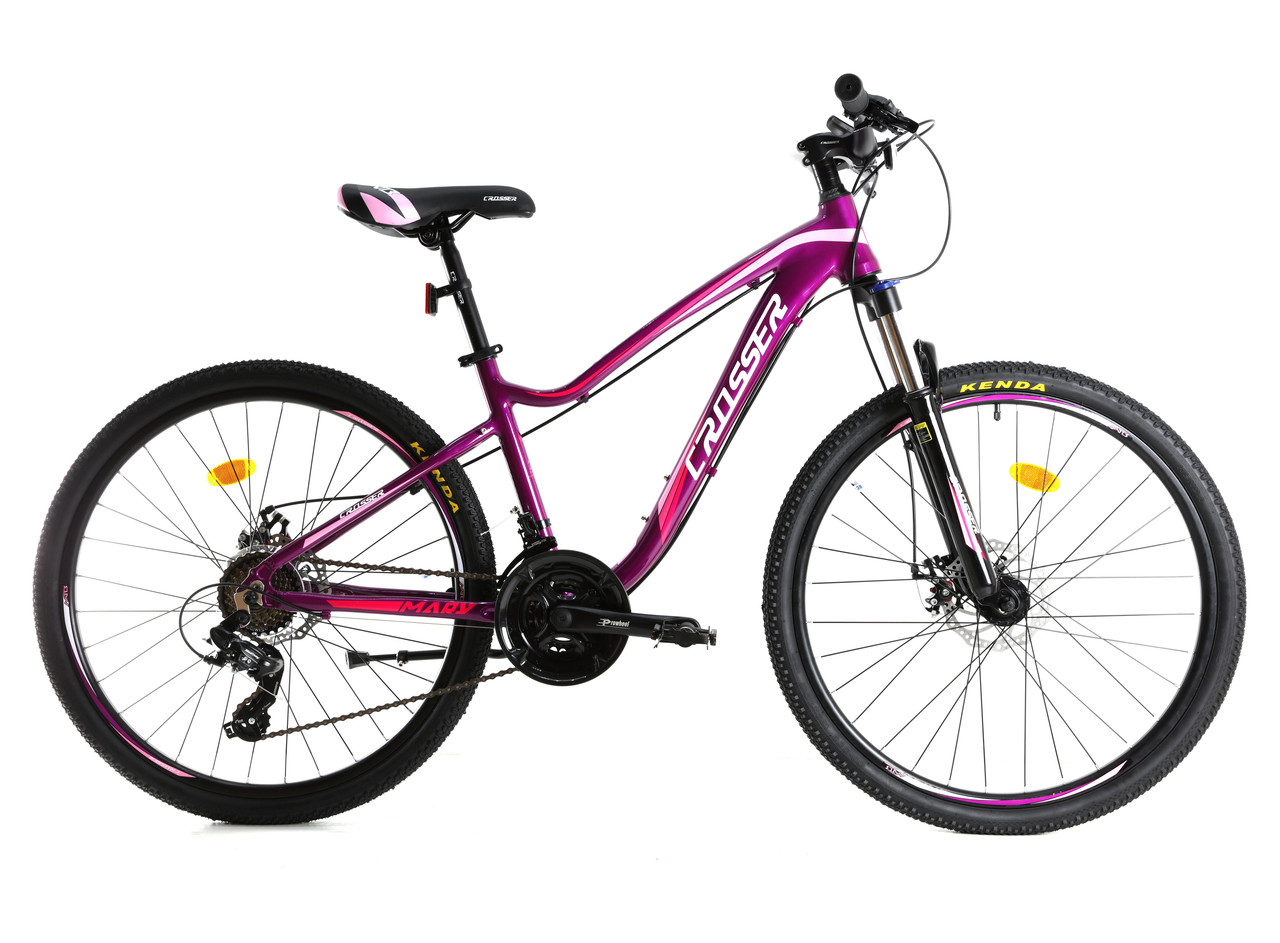 Гірський велосипед 24 дюйми 13 рама Crosser P6-2 Пурпурний
