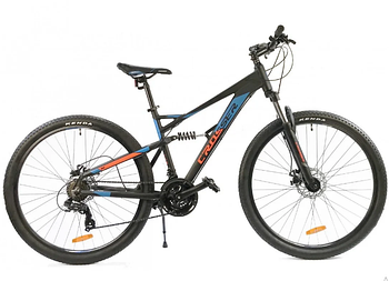 Гірський велосипед Crosser Stanley 26 розмір рами 16,5 Чорно-синій