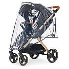 Коляска прогулянкова дитяча з москітною сіткою та дощовик El Camino DYNAMIC PRO ME 1053G Special Black Чорний, фото 5