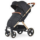 Коляска прогулянкова дитяча з москітною сіткою та дощовик El Camino DYNAMIC PRO ME 1053G Special Black Чорний, фото 6