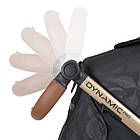 Коляска прогулянкова дитяча з москітною сіткою та дощовик El Camino DYNAMIC PRO ME 1053G Special Black Чорний, фото 9