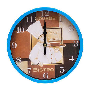 Настінний круглий годинник 19 см на батарейках 552-7 Годинник у будинок