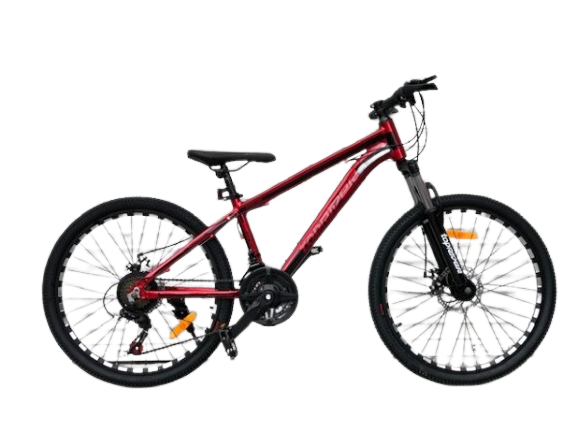 Гірський Алюмінієвий Велосипед TopRider 24 дюймів 680 розмір рами 14″ Червоний