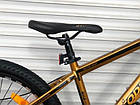 Гірський Алюмінієвий Велосипед TopRider 24 дюймів 680 рами розмір 14″ Золотий, фото 5