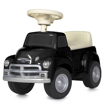 Дитяча каталка-толокар Chevrolet із сигналом на кермі та прихованим багажником Bambi M 5000-2 Чорний