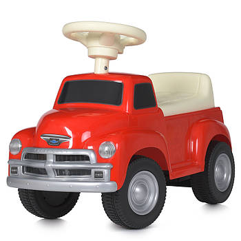Дитяча каталка-толокар Chevrolet із сигналом на кермі та прихованим багажником Bambi M 5000-3 Червоний