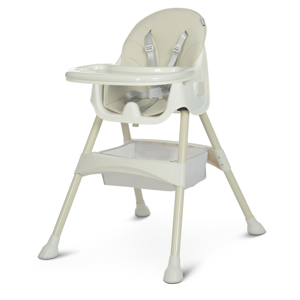 Дитячий пластиковий стільчик для годування зі столиком Bambi M 4136-2 Ice Gray Сірий, фото 1