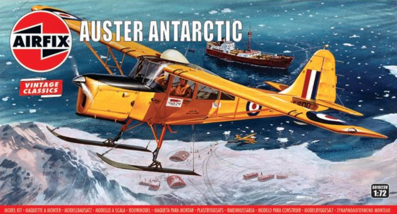 Пластикова модель 1/72 Airfix 1023 ританський літак Auster Antarctic Vintage Classics