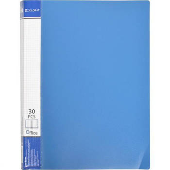 Пластикова папка формату А4 з файлами 20 шт С AD-20A щільність 140 мкр Папка для документів в упаковці 4 шт