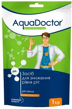 Засіб для зниження рівня pH у басейні Aquadoctor pH Minus 1 кг гранули