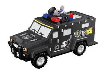 Дитяча електронна скарбничка сейф Машина поліції LEGO з кодовим замком та відбитком пальця