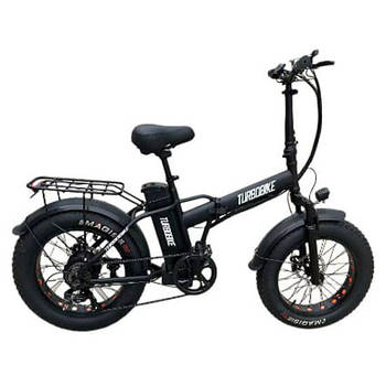 Електровелосипед складаний електрофетбайк Electro TurboBike на 500W швидкість 39 км.год Чорний