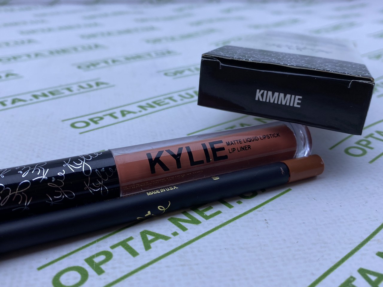 2 в 1! KYLIE Помада та олівець у наборі #KIMMIE, фото 1