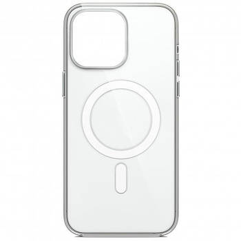 Чохол Silicone Case with MagSafe для Apple iPhone 15 Pro Max Clear