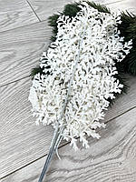 Новорічна гілочка для декору. Гілочка декоративна — ажур (біла 10 штук), фото 3