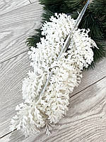 Новорічна гілочка для декору. Гілочка декоративна — ажур (біла 10 штук), фото 8