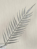 Лист папороті срібло. Новорічний срібний лист ( 10 штук), фото 5