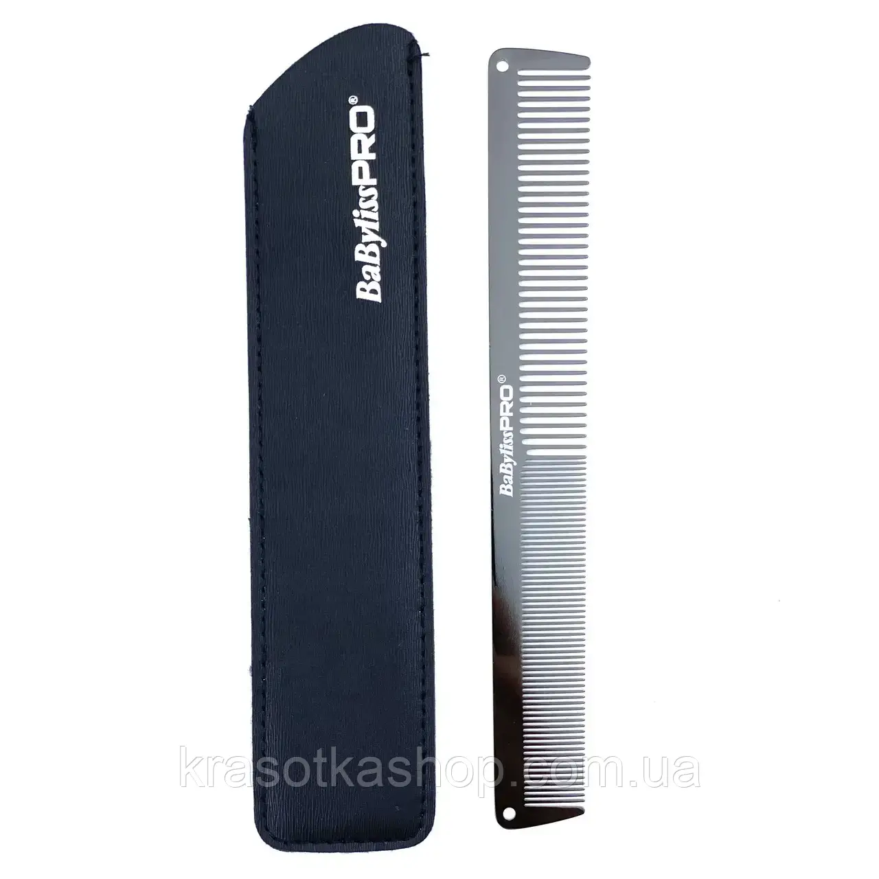 Гребінець металевий BaByliss PRO Comb GUNSTEEL Metal M3843E, фото 1