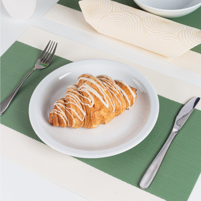 Біла порцелянова тарілка Lubiana Ameryka з бортом 225 мм (132), фото 1