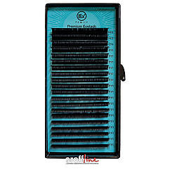 Вії для нарощування LEX чорні 0.10 D 9 мм