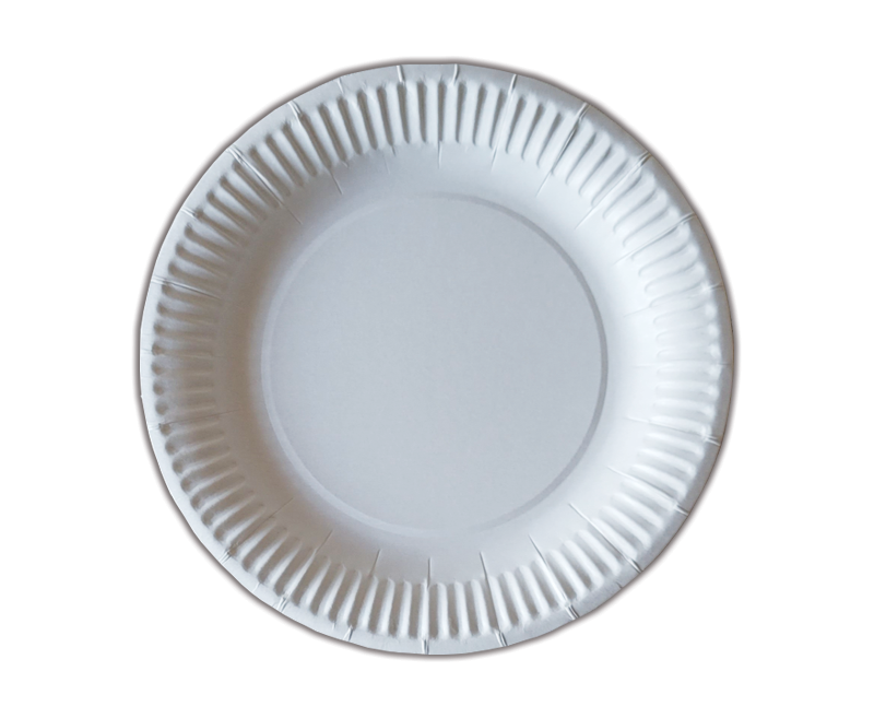 Тарілки паперові KOZA Style білі 18см 50шт/уп