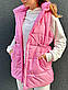 Плащова жилетка подовжена на блискавці з коміром-стійкою і капюшоном (р. 42-46) 514212, фото 2