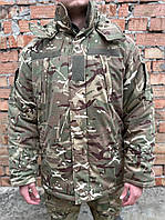 Бушлат армейский зимний мультикам с капюшоном рипстоп Тактическая военная зимняя утепленная куртка