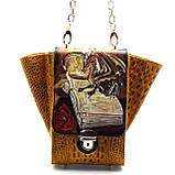 Сумка жіноча "Дракон" Silver Taurus 7653 із натуральної шкіри., фото 3