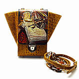 Сумка жіноча "Дракон" Silver Taurus 7653 із натуральної шкіри., фото 4