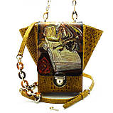 Сумка жіноча "Дракон" Silver Taurus 7653 із натуральної шкіри., фото 8