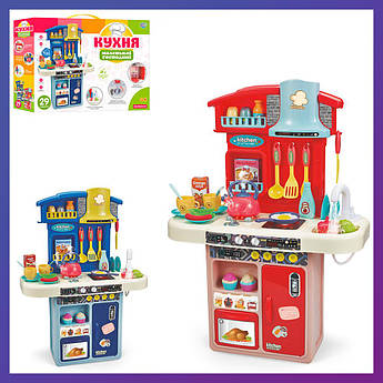 Дитяча велика інтерактивна кухня Limo Toy 16863AB плита мийка, звук світлодіодів