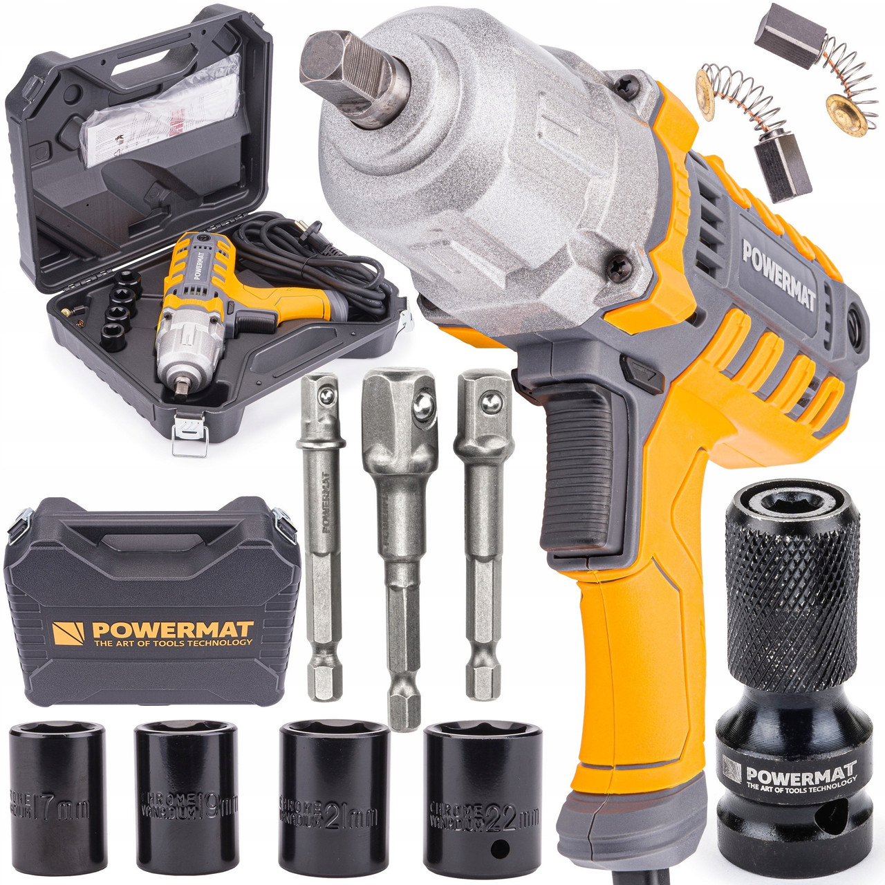 Електричний ударний гайковерт POWERMAT PM0836 (2100 Вт, 800 Nm, Польща), фото 1