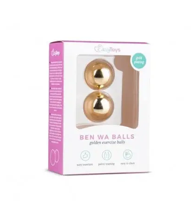 Вагінальні кульки Gold ben wa balls, 25 мм, фото 2