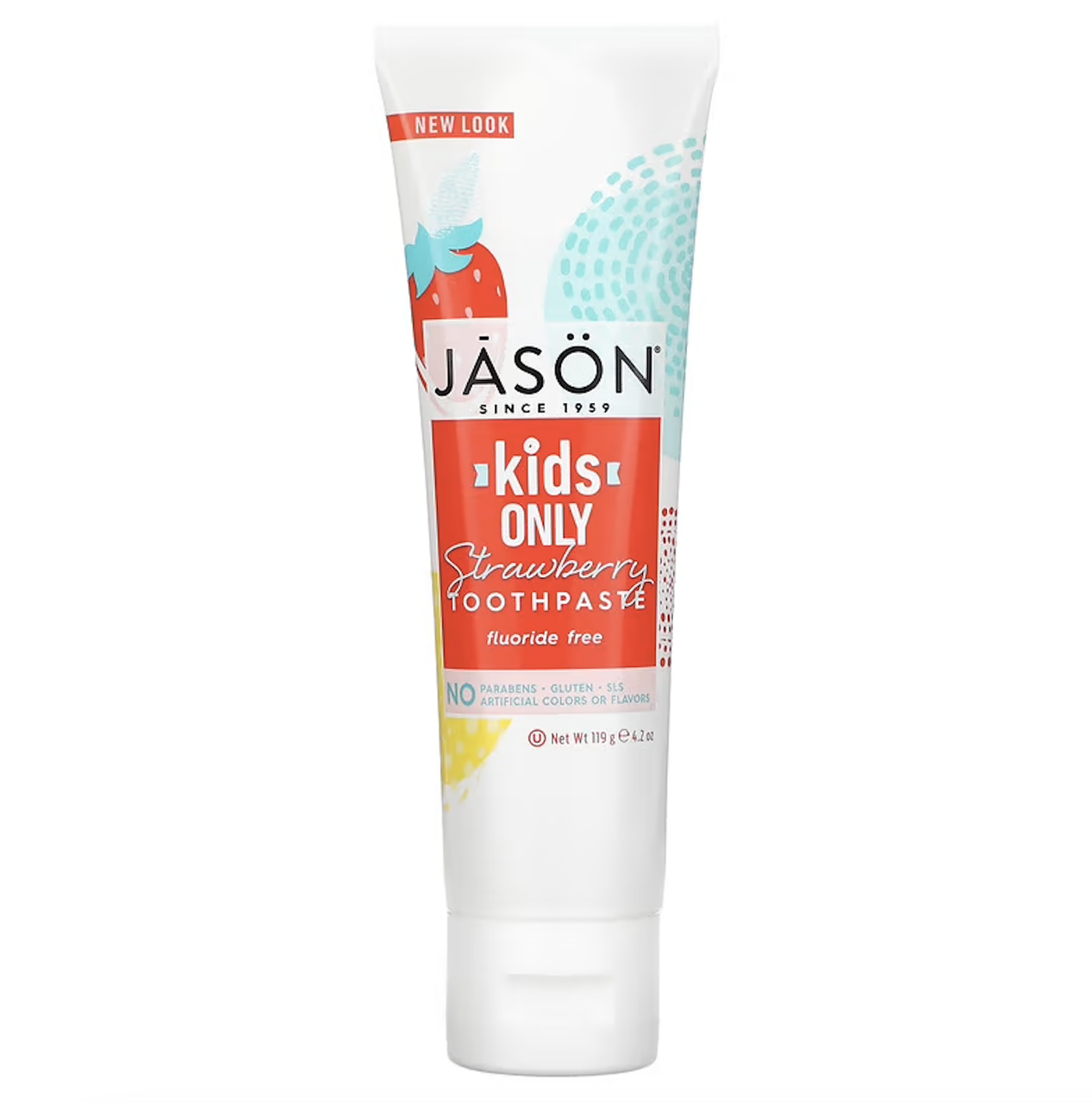 Jason Natural, тільки для дітей! Зубна паста з полуничним смаком 119 г (4,2 унції), фото 1