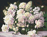 Весенний букет. Цветы 40*50 Картина по номерам Оригами LW 1073