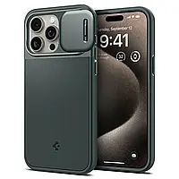 Чехол Spigen Optik Armor MagFit для iPhone 15 Pro (2023), Abyss Green - ACS06739