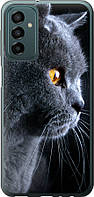 Чехол с принтом для Samsung Galaxy M23 / на самсунг галакси М23 с рисунком Красивый кот