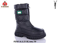Детская зимняя обувь оптом от бренда KIMBOO 2023 Детские зимние ботинки для девочек (рр с 33 по 38)
