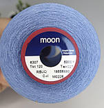 Нитка промислова №120 блакитна 5000ярдів, фото 2