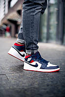 Nike Air Jordan 1 Retro Mid Blue Red White