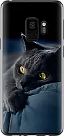 Чехол с принтом для Samsung Galaxy S9 / на самсунг галакси с9 с рисунком Дымчатый кот