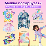 3 кольори Подарунковий дітячий набір tie-dye футболка, Комплект для творчості / дослідів, фото 2