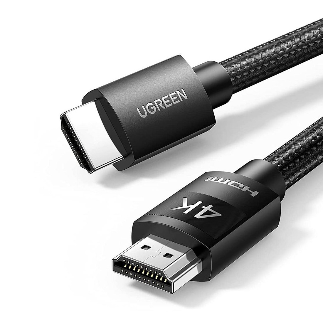 Кабель HDMI 4K Ugreen Male to Male Cable with Braided 5м (чорний) HD119, фото 1