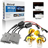 Sidaqi H7 HID Kit 6000K Xenon White с 2 тонкими 55W HID балластами H7 Xenon Conversion Kit Замена для автомоби