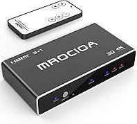 Переключатель HDMI, 3 порта, вход, 1 выход 4K HDMI Switcher Box с дистанционным управлением. Разветвитель Hdmi